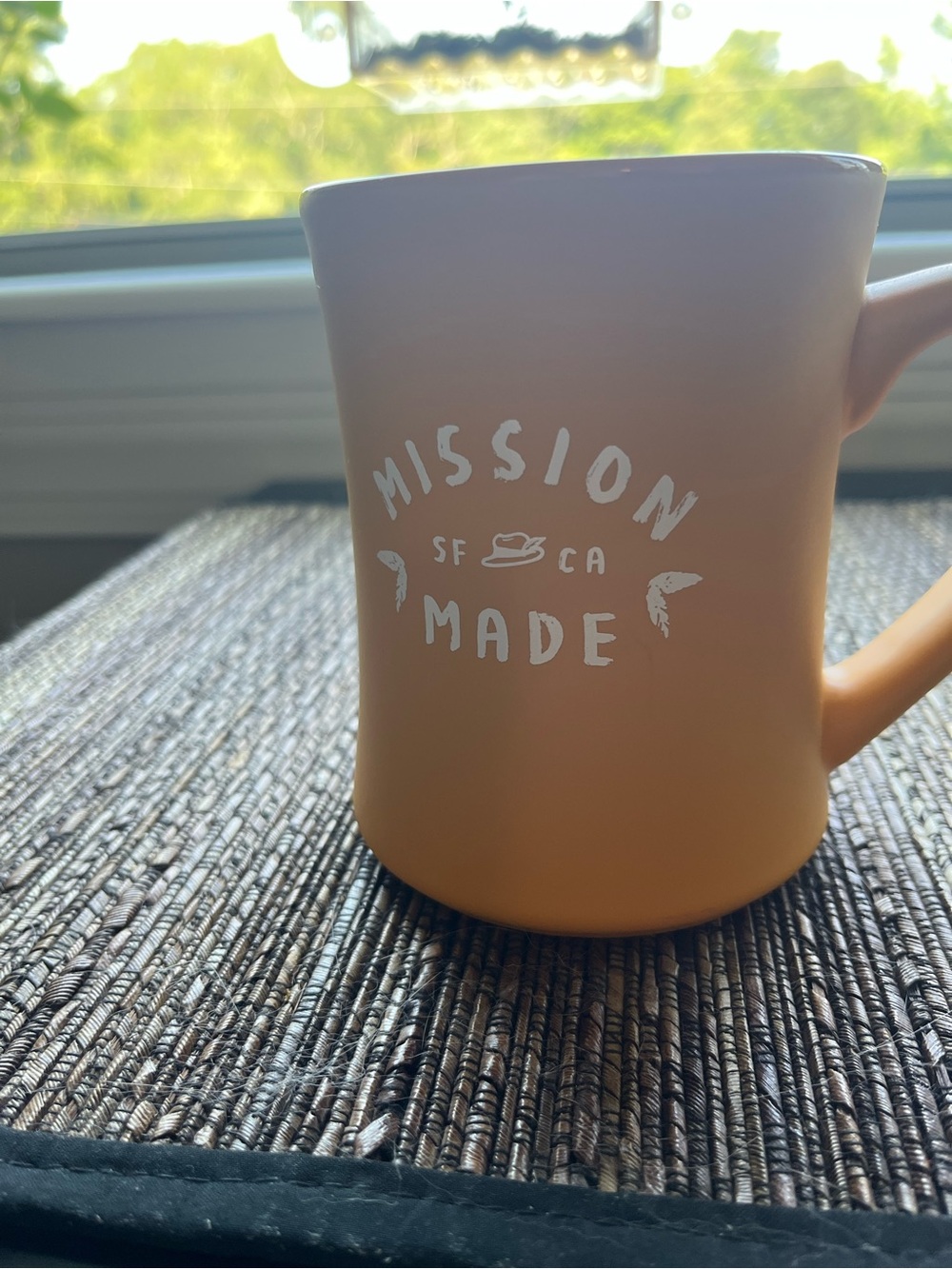 Mission Made Ceramic Mug in Matte Gold Color